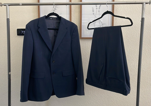 Zara tuta uomo blu - zara, slim