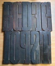 LOTTO 10 Caratteri Tipografici