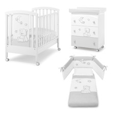 Erbesi - Set Lettino Stella + Bagnetto + Piumone - Spedizione Gratuita