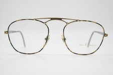 Occhiali Vintage Best Company 38 Marrone Nero Ottone Ovale Montatura