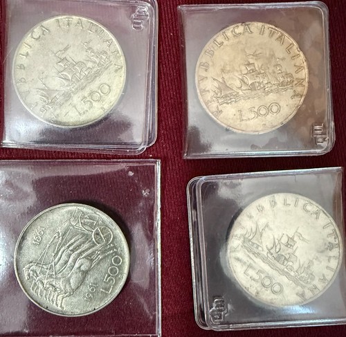 Lotto monete argento - d'argento, (3
