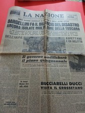 LA NAZIONE 1966 ALLUVIONE FIRENZE TOSCANA BARGELLINI GROSSETO MONTEVARCHI PISA