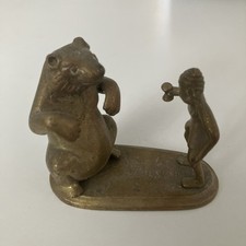 Indian Brass Miniature Bear