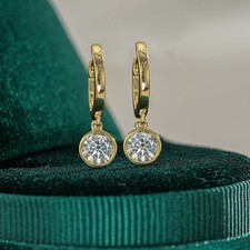 Orecchini 1,0 ct taglio tondo