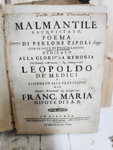 Malmantile racquistato poema