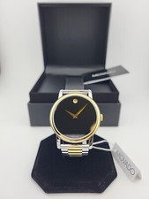 Orologio svizzero Movado Museum da uomo quadrante nero bicolore - 2100016 prezzo al pubblico (prezzo consigliato 995 dollari)