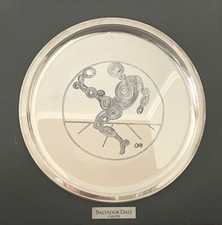 Salvador Dalì Serigrafia Silverplated "ATLETICA CALCIO" opera 893/1500