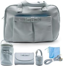 PASTELLO - BORSA NASCITA NEONATO BIMBO MAMMA MULTIFUNZIONE CON ACCESSORI AZZURRO