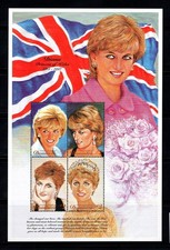 Dominique 1997 Mi. 2435-38 Mini Feuille 100% Neuf ** Princesse Diana