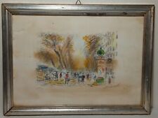 Michele Cascella (1892-1989) Scorcio di ParigiLitografia in cornice-'anni 50/'60