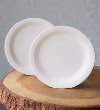 500 Piatti di Carta Monouso Bianchi Rotondi Ø18cm - Ideali per Feste ed Eventi