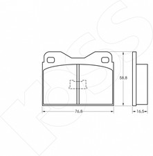 Kit pastilie freni ross - kit,
