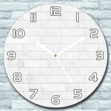 Glass Wall Clock Round fi 30