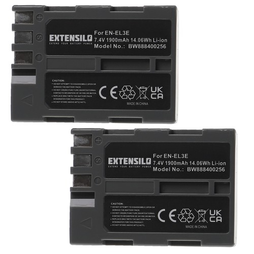 Batteria per nikon d900 d90 - 2x,