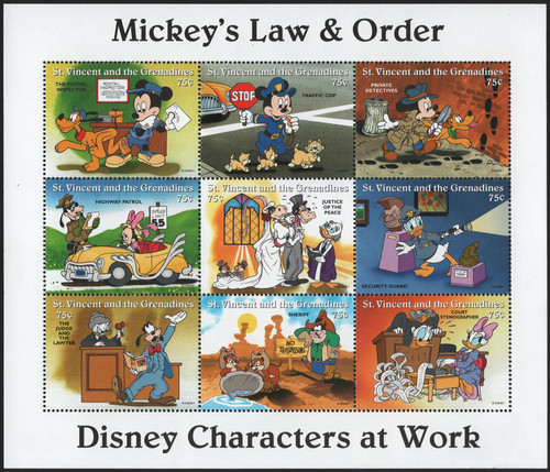 Foglietto personaggi disney - "personaggi,