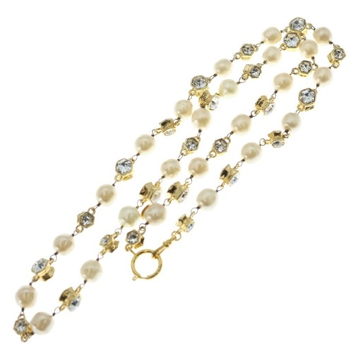 Collana lunga chanel - chanel, strass