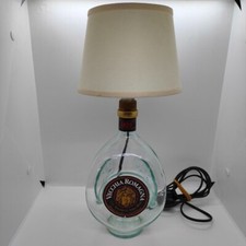 Lampada da Tavolo Artigianale in Bottiglia di Vecchia Romagna Etichetta Nera E14