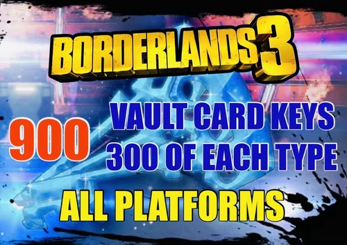 Borderlands 900 vault card - borderlands,