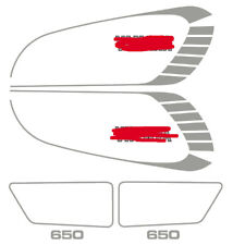 Set Decorazioni Decalcomanie Compatibile con XS 650 Decoro Argento o Oro Riproduzione