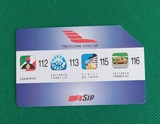   Scheda telefonica usata Protezione Civile Sip da lire 15000 come foto