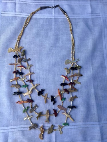Collana fetish zuni tre fili - fetish,