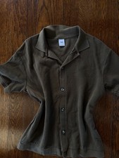 Camicia ZARA verde oliva a