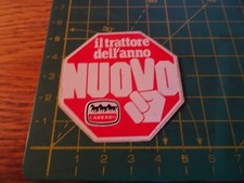 ADESIVO STICKER kleber vintage IL TRATTORE DELL' ANNO NUOVO CARRARO