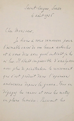 Henri bergson lettre - bergson,