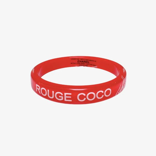 Bracciale chanel rosa acrilico - bracciale,