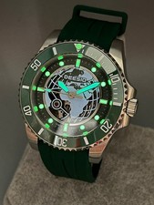 Orologio automatico uomo Scheletrato sub 30M Ghiera Girevole Superluminova verde