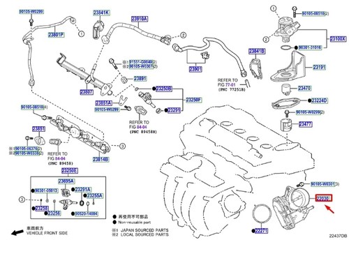 Toyota mk2 throttle body - c-hr,