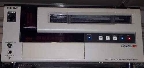 Vcr sony betacam uvw - betacam, uvw-1800p