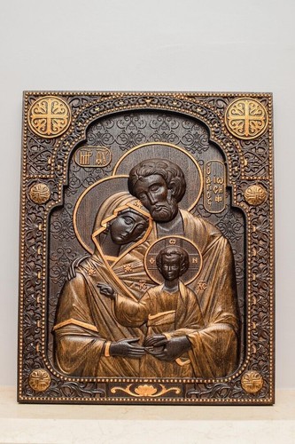 Icona cristiana intagliata - cristiana,