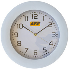 Orologio da parete muro grande bianco moderno tondo rotondo casa ufficio 37 cm