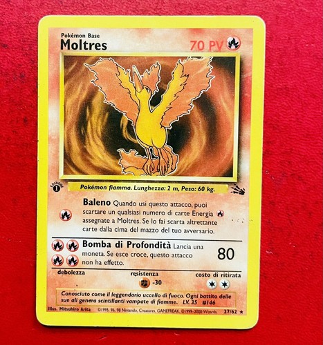 Lotto carte pokemon moltres - lotto,