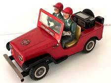 Tin Toy Japan Nomura Jeep Fire