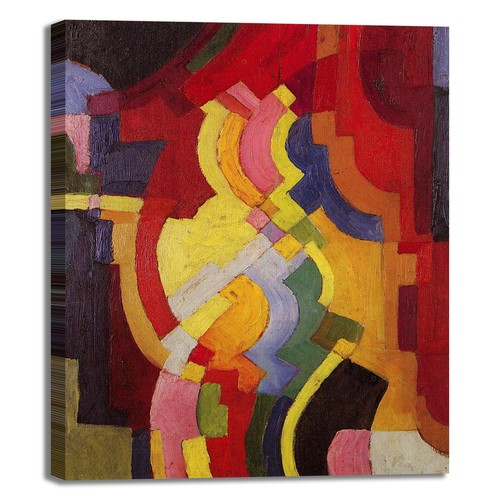 Macke farbige formen design - farbige, 3