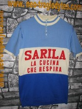 Vintage Cycling Jersey Wool Maglia Ciclismo Bici Lana Sarila Rimini  '70s Eroica