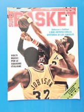 SUPER BASKET 23-1980 LOS ANGELES LAKERS MAGIC-JOHNSON-ABDUL JABBAR WIN FINAL NBA
