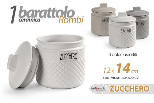 Barattolo zucchero tondo