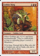 MTG GOBLIN KING PLAYED - RE DEI GOBLIN - 9TH - MAGIC