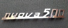 Scritta fregio posteriore in metallo Fiat 500 D F "Nuova 500"
