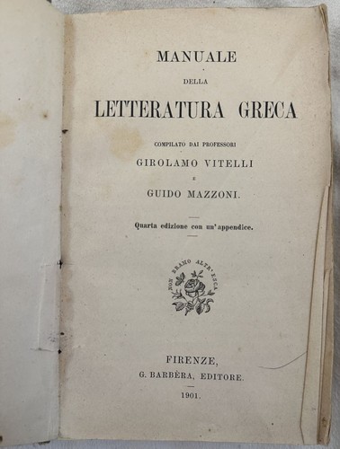 Manuale della letteratura - della,