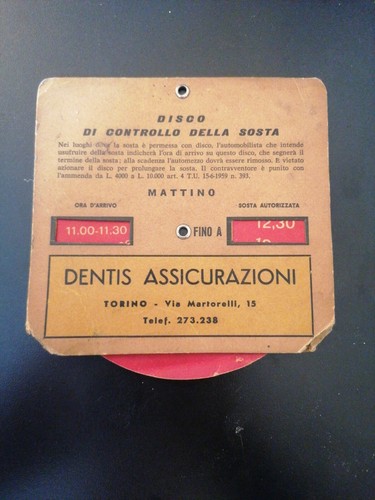 Disco orario vintage auto - orario,