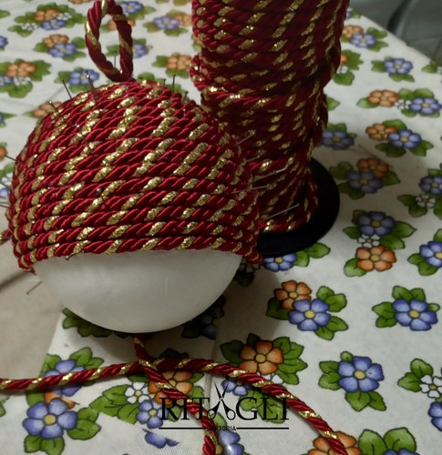 Palline natale fatte - fatte, mano