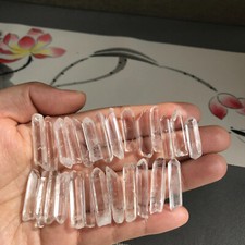 24pz Top NATURALE bianco cristallo trasparente lucidante esemplari cristallo stick A2000