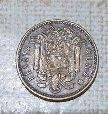 1 PESETAS  Spagna 1953 Rara