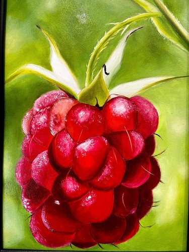 Dipinto olio originale rosso