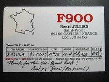 10337 Amateur Radio QSL Card CAYLUS FRANCE