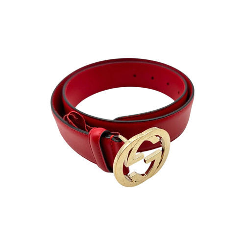 Gucci cintura pelle rossa - cintura,
